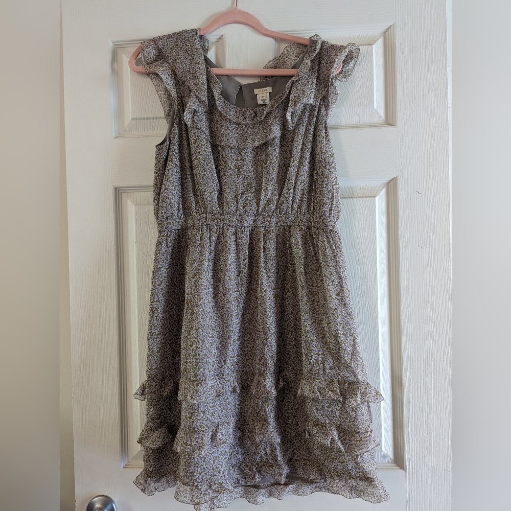 J. Crew floral printed dress.